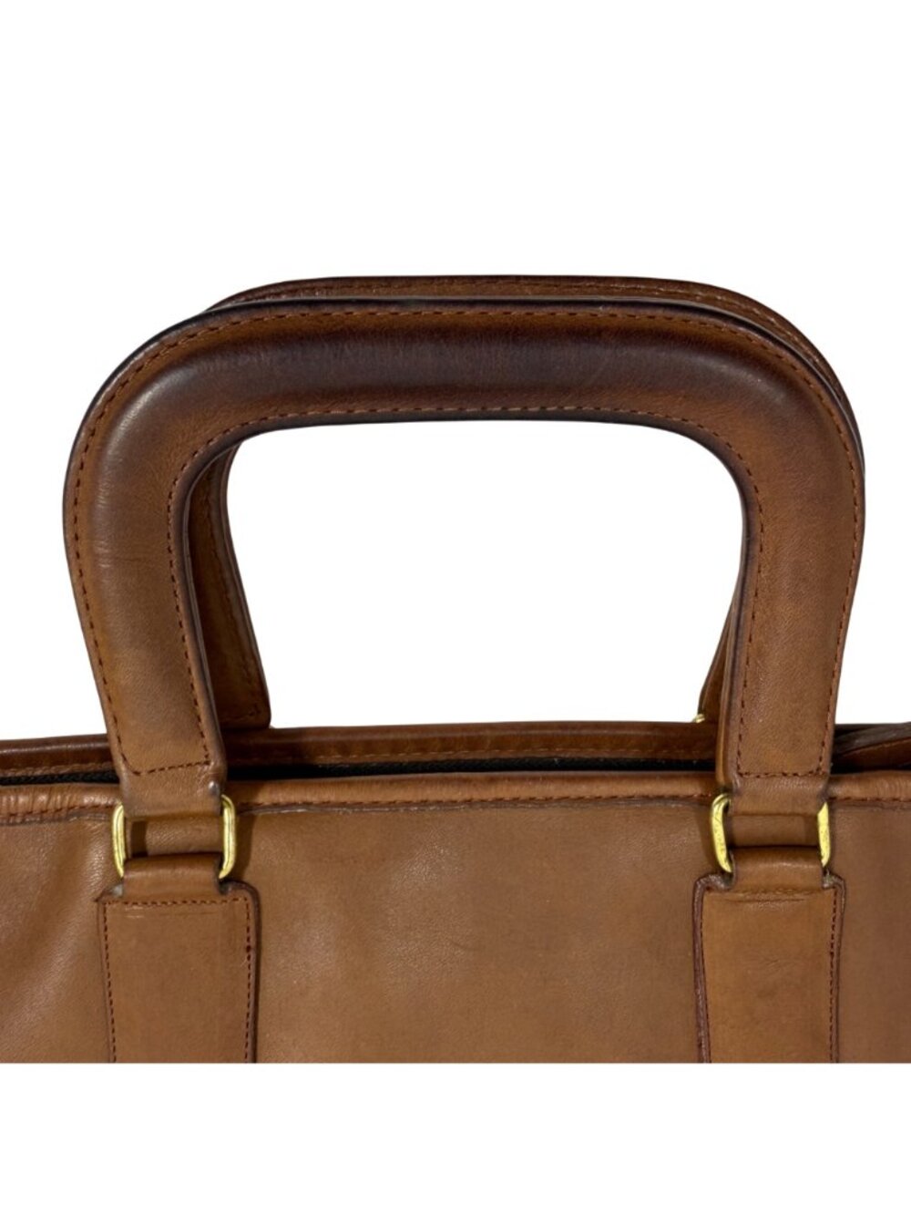 1980s COACH Bonnie Cashin Slim Satchel Standard Bag British Tan 9430 NYC NO TAG - Picture 16 of 16